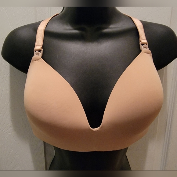 Auden Nursing Lightly Lined Wireless Bra - Size: 40 C - Color: Tan - Picture 2 of 12